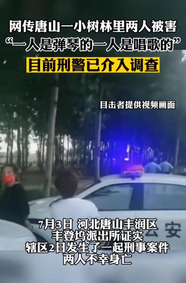 唐山又出现小树林事件，两人遇害