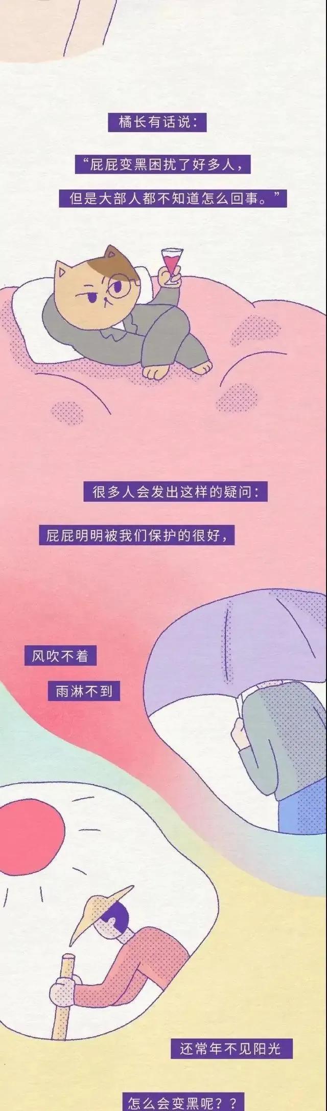 女生“屁屁”后面，为什么有黑印子？漫画解析，女人别羞于了解